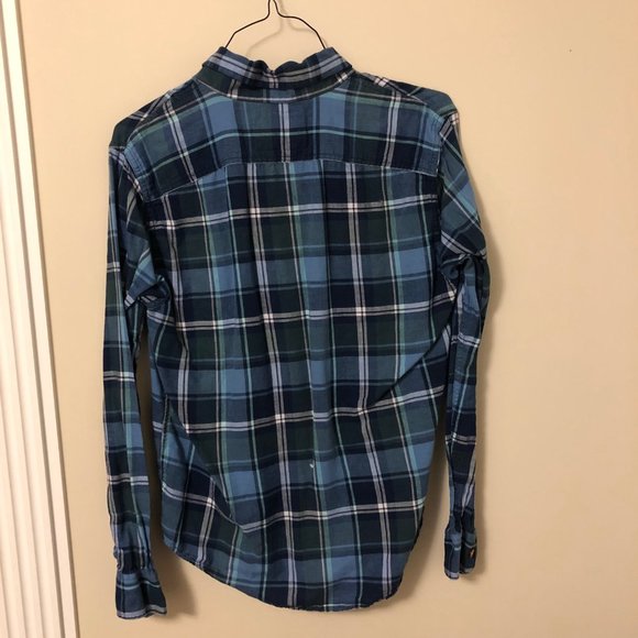 Abercrombie and Fitch Plaid Mens Medium Button Up Shirt - Picture 5 of 5